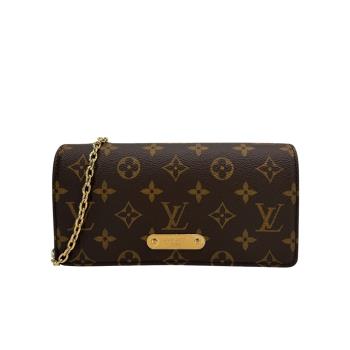 Louis Vuitton Wallet On Chain Lily 鍊帶斜背包(M82509-棕)