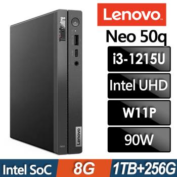 Lenovo ThinkCentre Neo 50q 迷你電腦 (i3-1215U/8G/1TB+256G SSD/W11P)