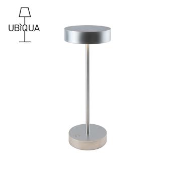 義大利UBIQUA Standy 輕奢工業風USB充電式檯燈(大款)-星河銀