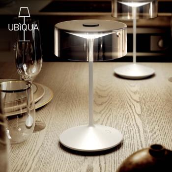 義大利UBIQUA Crystal 時尚雅緻風USB充電式檯燈-多色可選