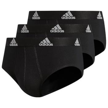 Adidas 2024男時尚彈力黑色三角內著3件組(預購)