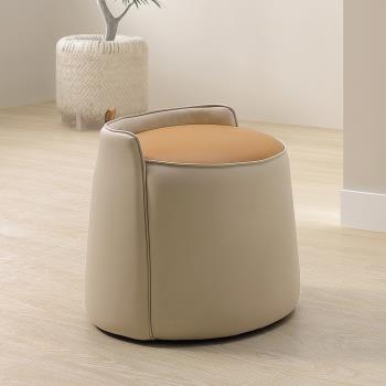 Boden-皮耶爾設計款圓形椅凳/化妝椅/小椅子/休閒椅