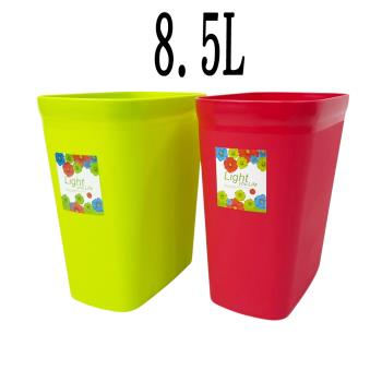 好運花長型中垃圾桶/紙林-8.5L(2色可選)