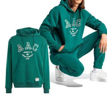 Adidas Hack AAC Hood 男款 綠色 學院風 運動 休閒 帽T 上衣 長袖 IM4576