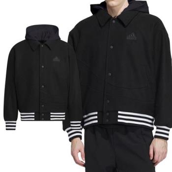 Adidas CM Top WV JKT 男款 黑色 休閒 新年 CNY 冬季 連帽 外套 IT0209
