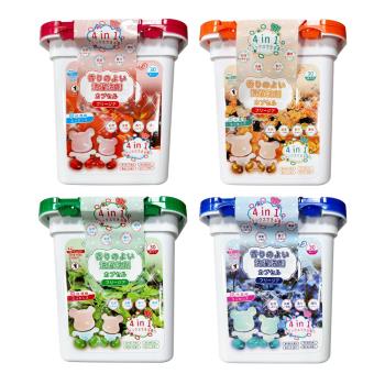 【日本製造】香氛洗衣球 (30入/盒) 小熊洗衣凝膠 牡丹花 馬鞭草 尤加利 小蒼蘭 四盒組
