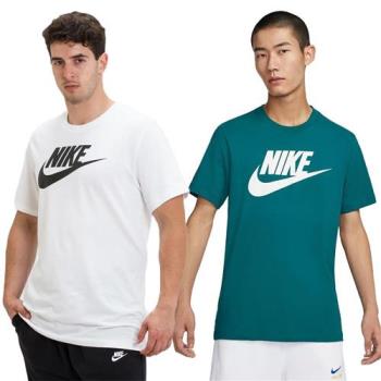 【下殺】Nike 男裝 短袖上衣 基本款 純棉 白/藍綠【運動世界】AR5005-101/AR5005-381