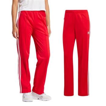 Adidas Firebird TP 女 紅色 休閒 經典 運動 寬鬆 長褲 IR8081