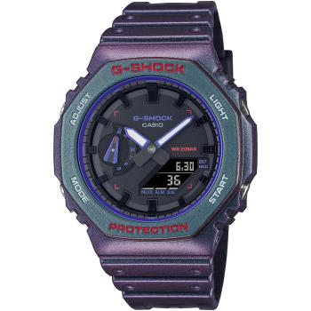 CASIO G-SHOCK 紫彩偏光農家橡樹計時錶/GA-2100AH-6A