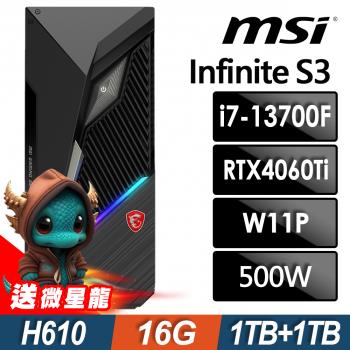 MSI MAG Infinite S3 (i7-13700F/16G/1TB+1TB SSD/RTX4060TI-8G/W11P)