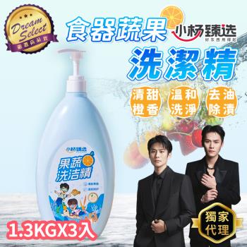 【小楊臻選】果蔬洗潔精 1.3kgX3入 台灣線上獨家代理