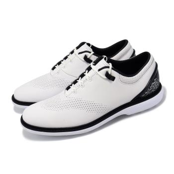 Nike 高爾夫球鞋 Jordan ADG 4 男鞋 白 黑 皮革 緩衝 抓地 爆裂紋 喬丹 運動鞋 DM0103-110