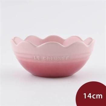 Le Creuset 蕾絲花形碗 14cm 櫻花粉