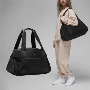 Nike 旅行袋 Jordan Alpha 黑 銀 多夾層 13吋 肩背包 手提包 健身包 JD2413045AD-001
