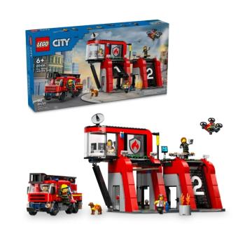 【LEGO 樂高】#60414 城市系列 消防局和消防車