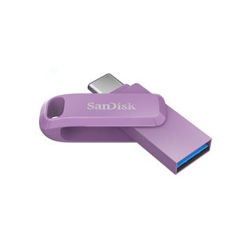 SanDisk SDDDC3 Ultra Go USB Type C+A 256G 雙用高速隨身碟-薰衣草紫