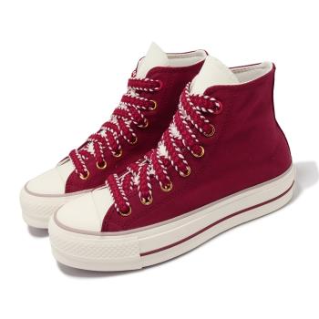 Converse 休閒鞋 Chuck Taylor All Star Lift 女鞋 紅 白 CNY 龍年 增高 高筒 A09106C
