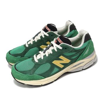 New Balance x Teddy Santis 休閒鞋 990 V3 男鞋 綠 黃 美製 麂皮 拼接 聯名 經典 NB M990GG3-D