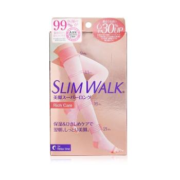 SlimWalk 保濕休閒壓力襪 (睡眠型, 長筒露趾)- #粉紅色 (尺寸:細至中碼)1pair