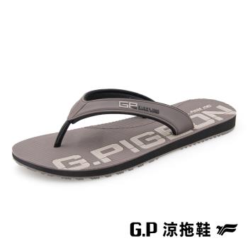 G.P 男款極簡風海灘夾腳拖鞋G9378M-灰褐色(SIZE:40-44 共三色) GP