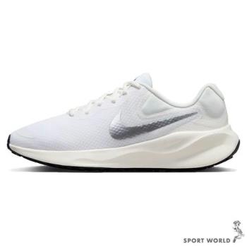 Nike 女鞋 慢跑鞋 Revolution 7 白銀【運動世界】FB2208-101