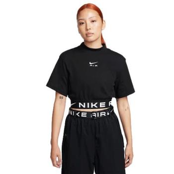 【下殺】Nike 女裝 短袖上衣 短版 刺繡 Logo 黑【運動世界】FB8247-010