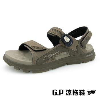 G.P G-tech Foam緩震高彈磁扣兩用涼拖鞋G9592M-橄欖綠(SIZE:39-44 共三色) GP