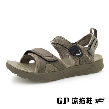 G.P 男款輕羽量漂浮緩震磁扣兩用涼拖鞋G9591M-橄欖綠(SIZE:40-44 共二色) GP
