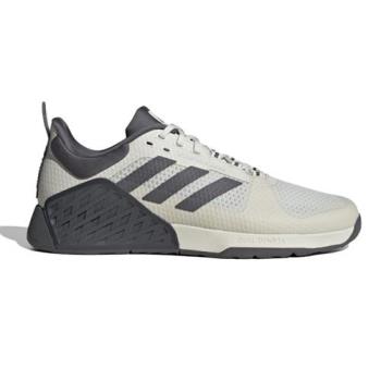 【下殺】Adidas 訓練鞋 男鞋 重訓 健身 寬楦 DROPSET 2 米灰【運動世界】ID4953