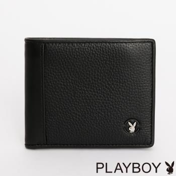 PLAYBOY - 短夾 Macho系列 - 黑色