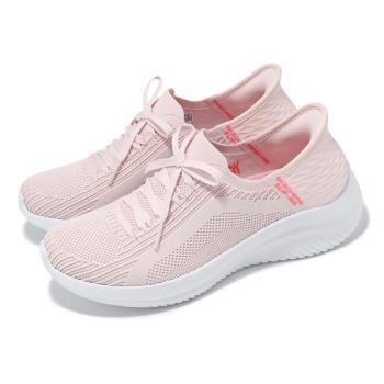 Skechers 休閒鞋 Ultra Flex 3.0 Slip-Ins 女鞋 粉 白 輕量 避震 套入式 健走鞋 149710LTPK