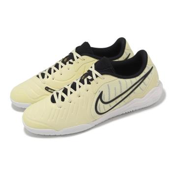 Nike 室內足球鞋 Tiempo Legend 10 Academy 男鞋 黃 黑 低筒 皮革 DV4341-700