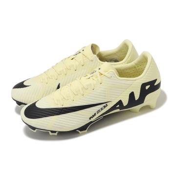Nike 足球鞋 Zoom Vapor 15 Academy FG/MG 男鞋 黃 黑 草地 DJ5631-700