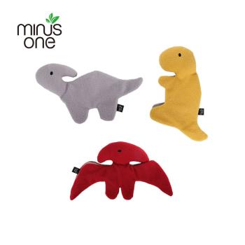 Minus One 邁樂思｜環保法絨系列-恐龍造型發聲響紙玩具／3件組