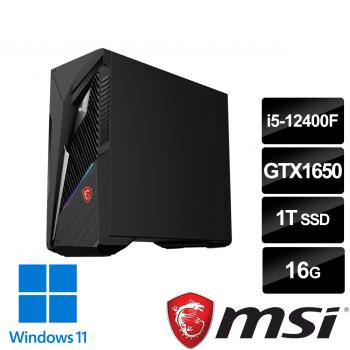msi微星 Infinite S3 12BSA-1606TW 電競桌機(i5-12400F/16G/1T SSD/GTX1650-4G/Win11)