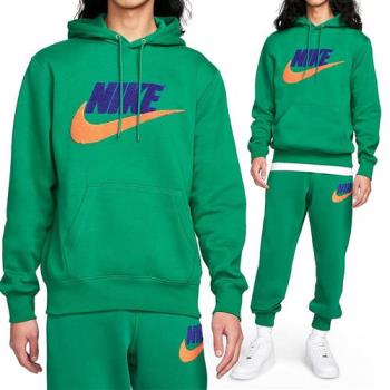 Nike AS NK Club BB PO CHNL FTRA 男款 綠色 上衣 帽T 運動 長袖 FN3105-365