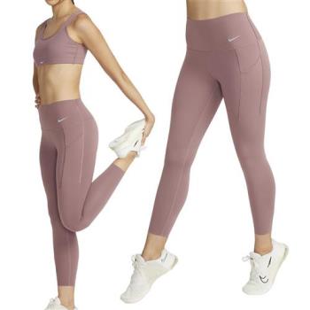 Nike Dri-FIT AS W NK DF 女款 粉色 訓練 運動 中強度 緊身長褲 DQ5898-208