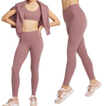 Nike Dri-FIT AS W NK DF 女款 粉色 訓練 運動 低強度 緊身長褲 DQ6014-208