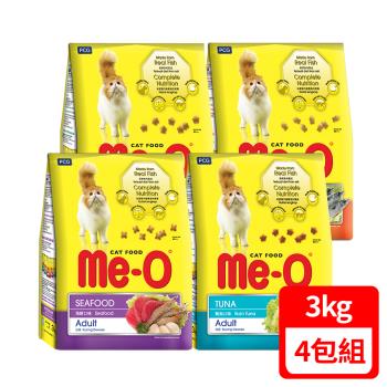 Me-O 咪歐乾貓糧-多種口味選擇 3kg (4包組/1箱)
