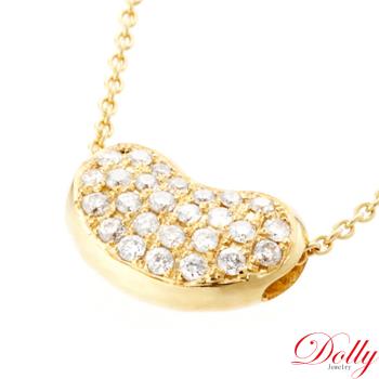 Dolly 14K金 輕珠寶0.30克拉黃K金鑽石項鍊