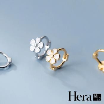 【Hera 赫拉】韓版花朵耳扣甜美愛心耳環 H111041804