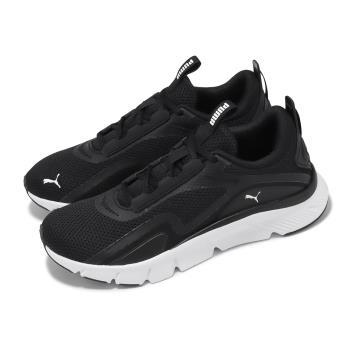 Puma 慢跑鞋 FlexFocus Lite 男鞋 女鞋 黑 白 網布 透氣 緩衝 基本款 運動鞋 37953501