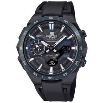 CASIO EDIFICE 太陽能x藍牙連線 賽車計時腕錶 ECB-2200PB-1A