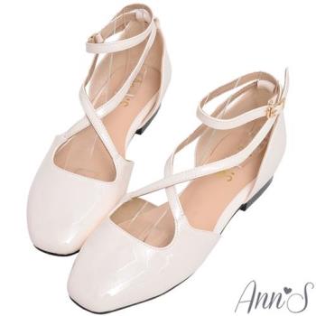 Ann’S魔法版型寬楦!友善拇指外翻芭蕾舞平底鞋-白
