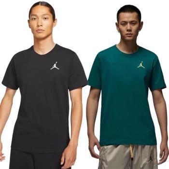 【下殺】Nike Jordan 男裝 短袖上衣 純棉 刺繡 黑/藍綠【運動世界】DC7486-010/DC7486-318