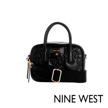 NINE WEST COSETTE 衍縫手提斜背包-黑色(137272)