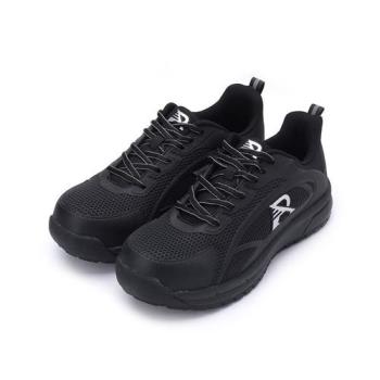 ROAD EASY 綁帶強化塑鋼頭安全防護鞋 黑 RE73598 男鞋 鞋全家福