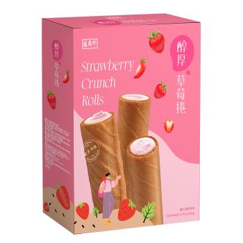 【盛香珍】醇厚草莓捲180g/盒
