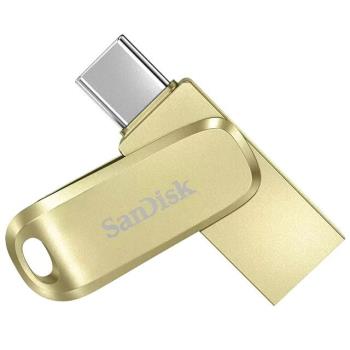 SanDisk SDDDC4 Ultra Luxe USB Type C+A 256G 雙用隨身碟-金