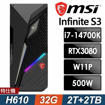 MSI Infinite S3 14NUB7-1618TW(i7-14700K/32G/2TB+2TB SSD/RTX3080-10G/W11P)